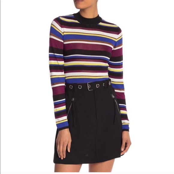 RACHEL Rachel Roy Tops - RACHEL Rachel Roe Victorian Violet Stripe Top